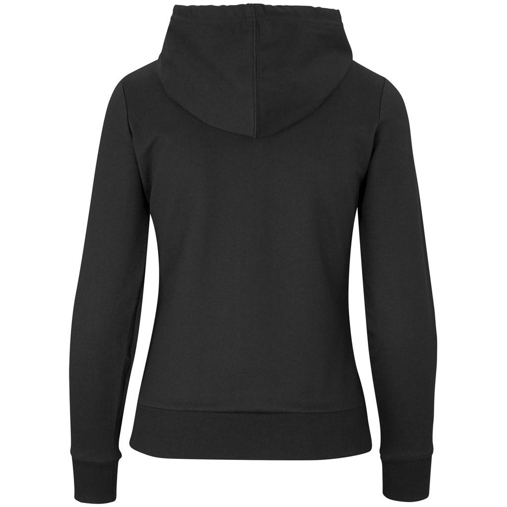 Ladies Omega Hooded Sweater - Black — view 2