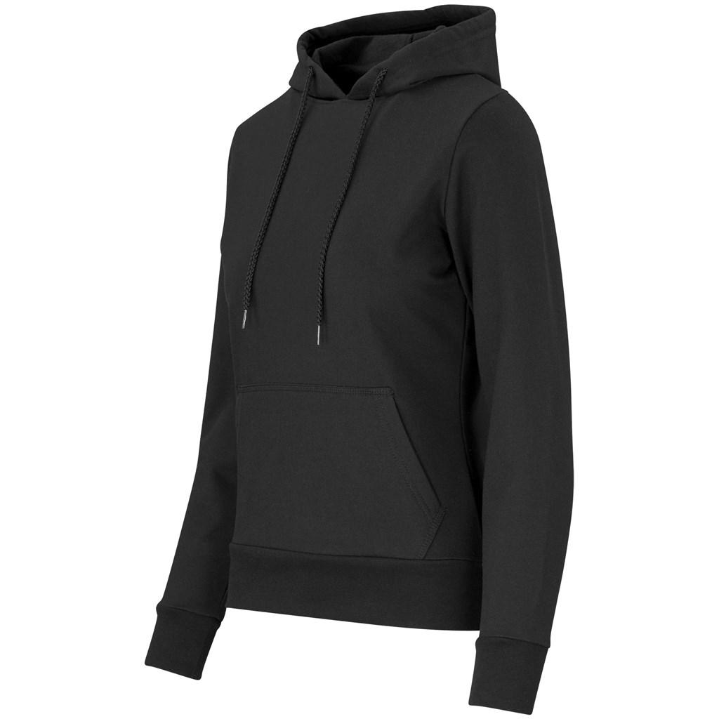 Ladies Omega Hooded Sweater - Black — view 3