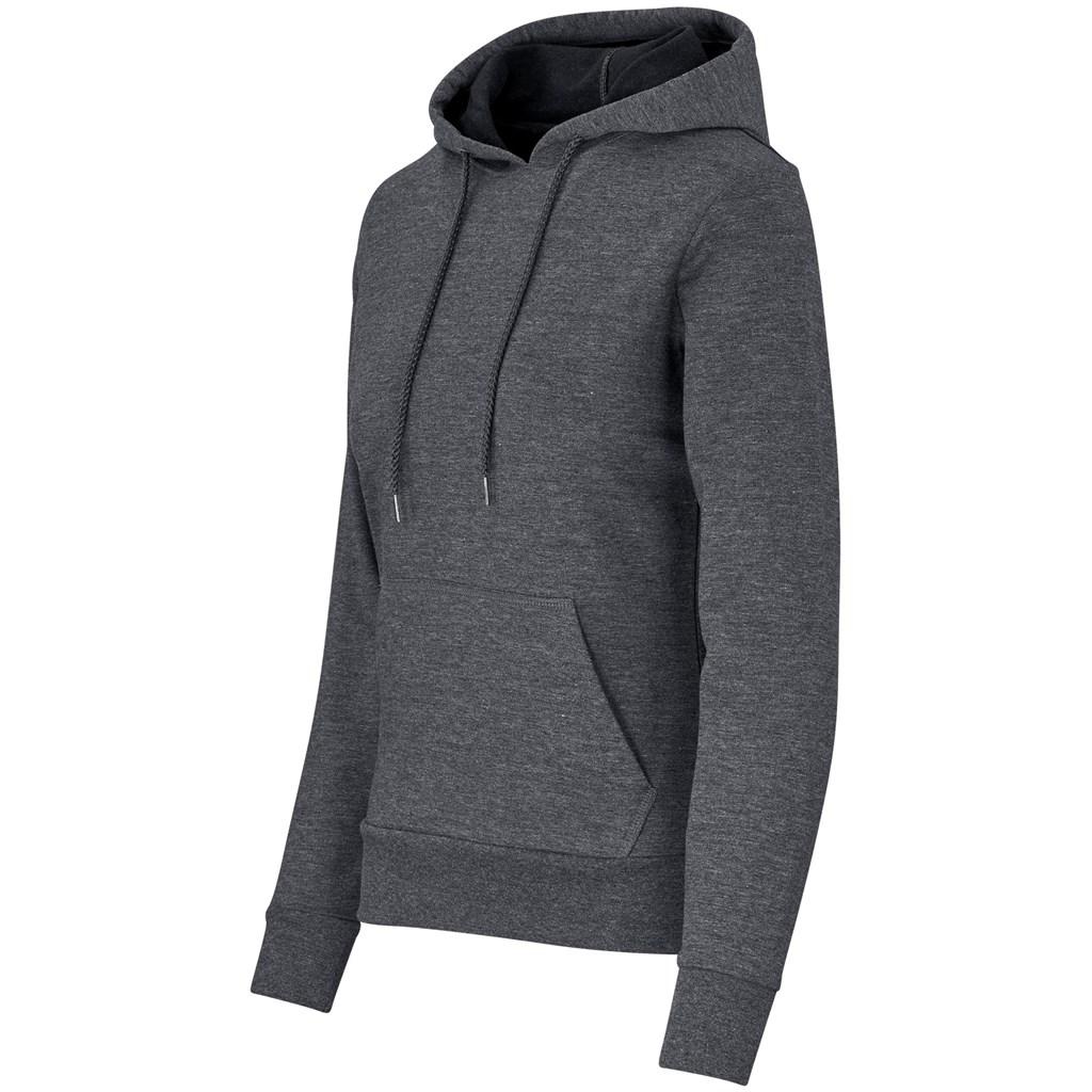 Ladies Omega Hooded Sweater - Charcoal — view 2
