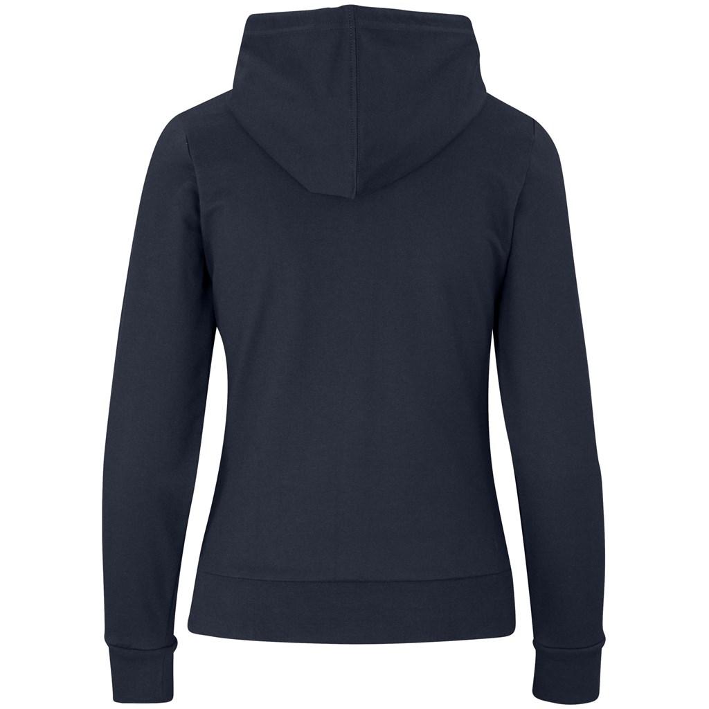 Ladies Omega Hooded Sweater - Navy — view 3