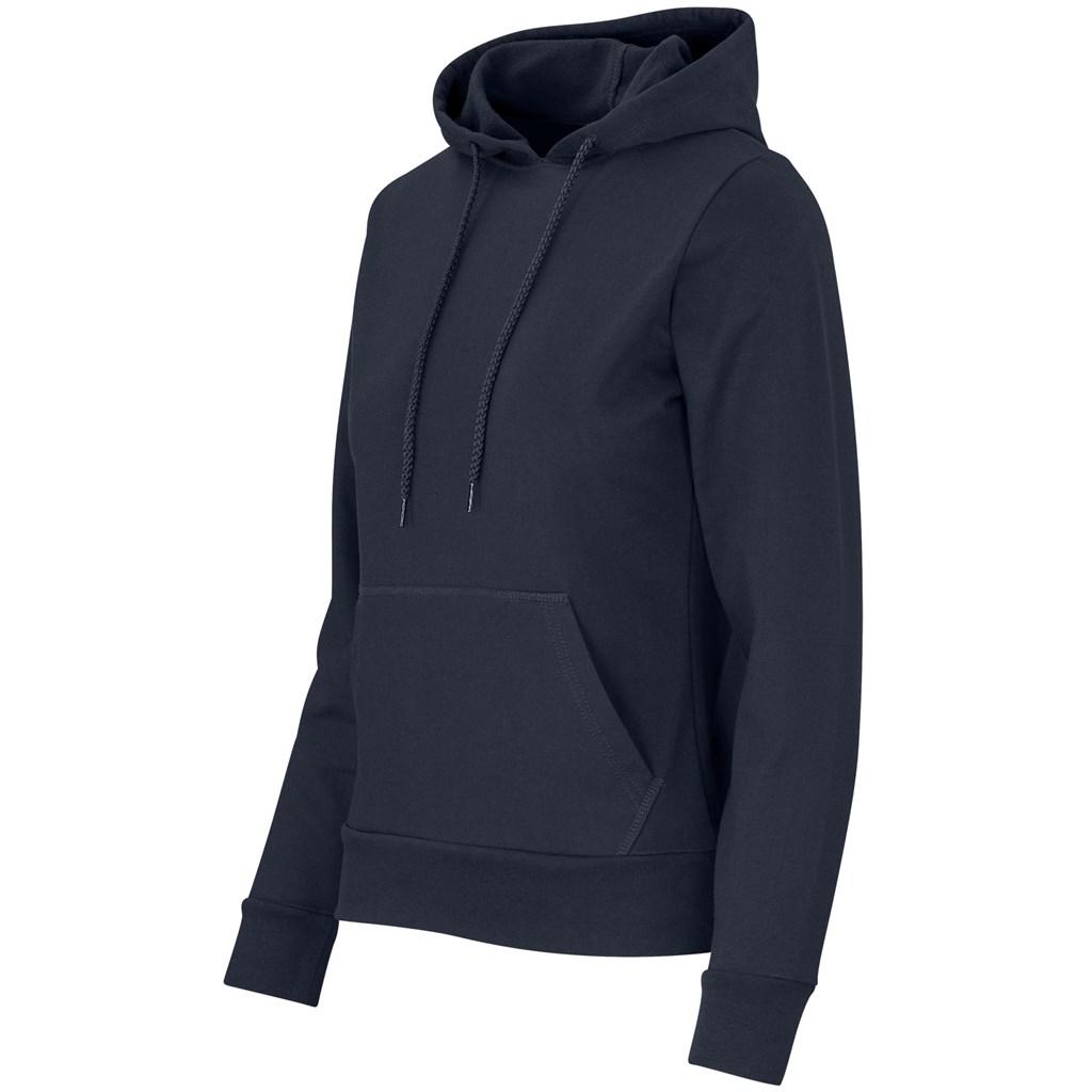 Ladies Omega Hooded Sweater - Navy — view 2