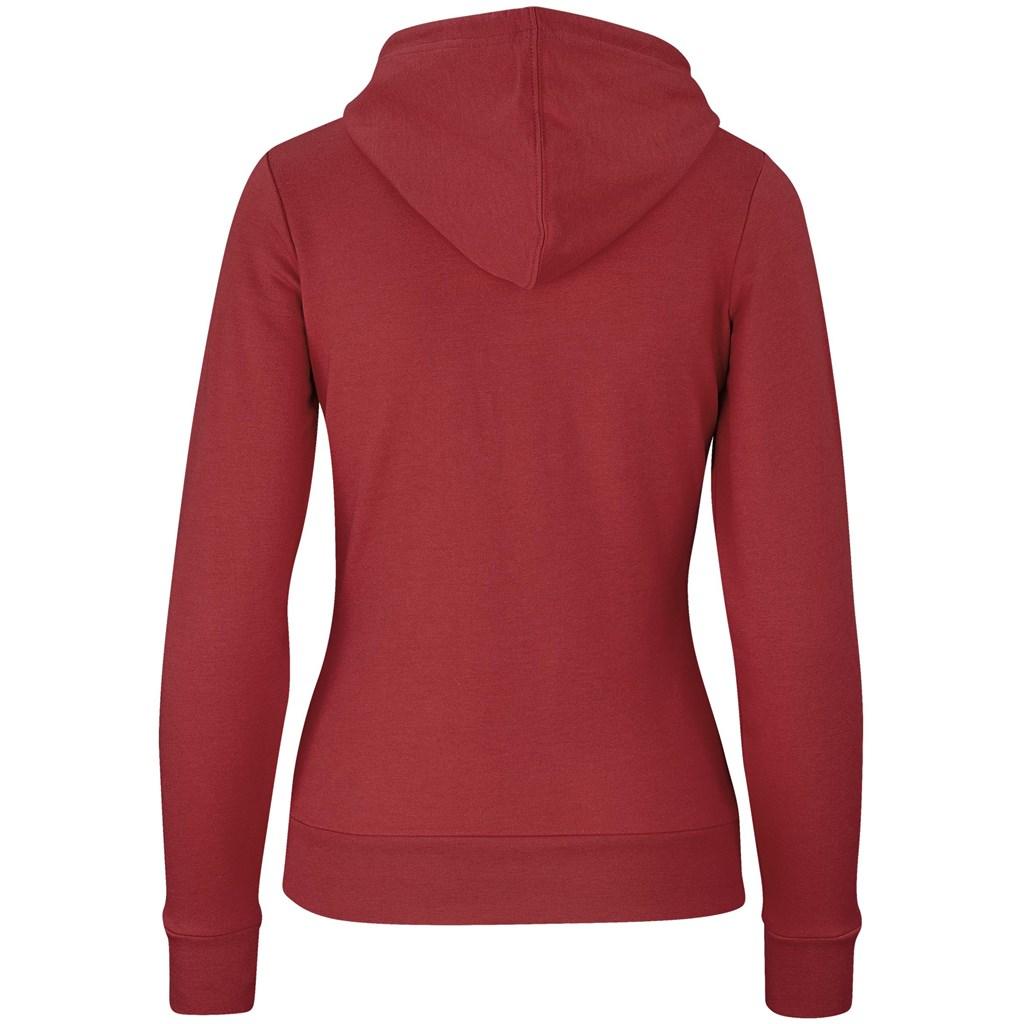 Ladies Omega Hooded Sweater - Red — view 3