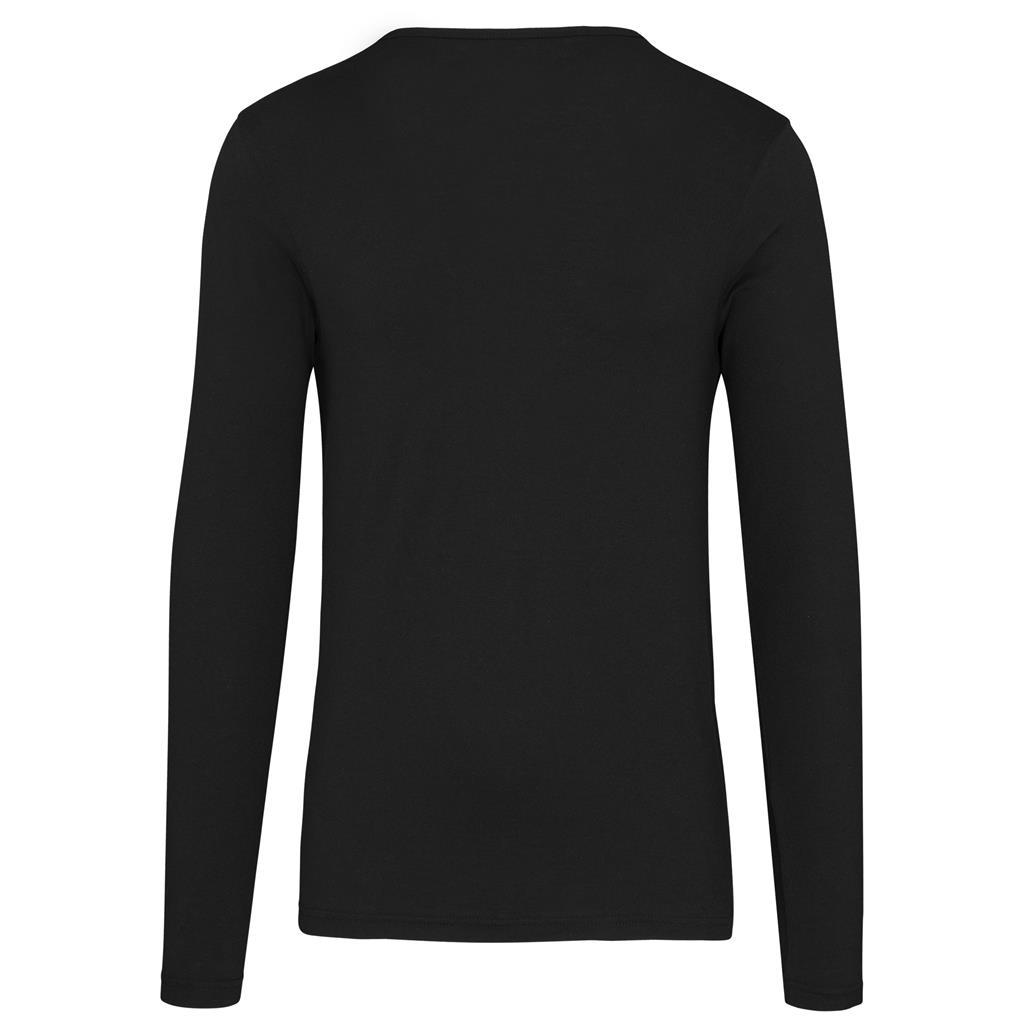 Mens Long Sleeve Portland T-Shirt - Black — view 3