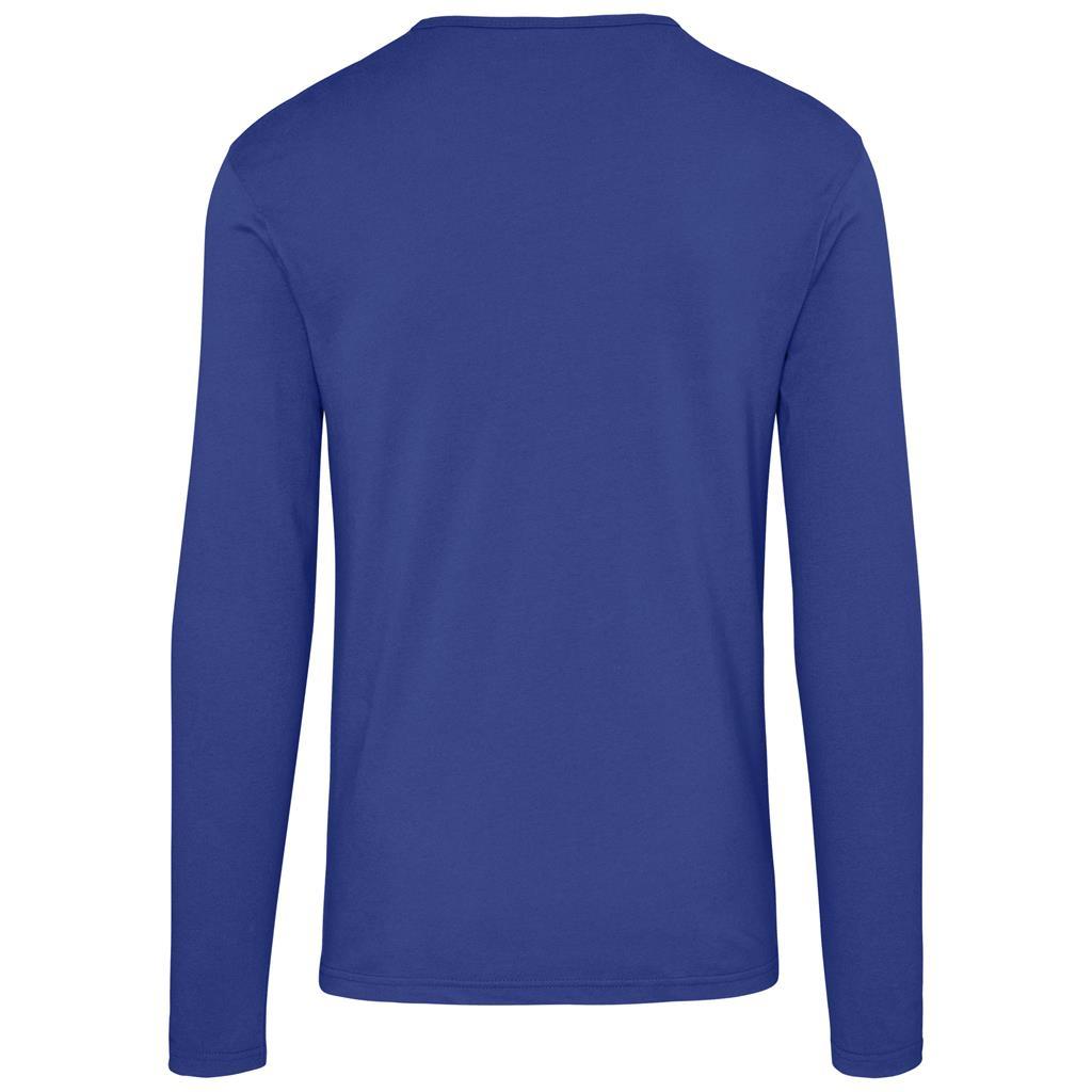 Mens Long Sleeve Portland T-Shirt - Royal Blue — view 3