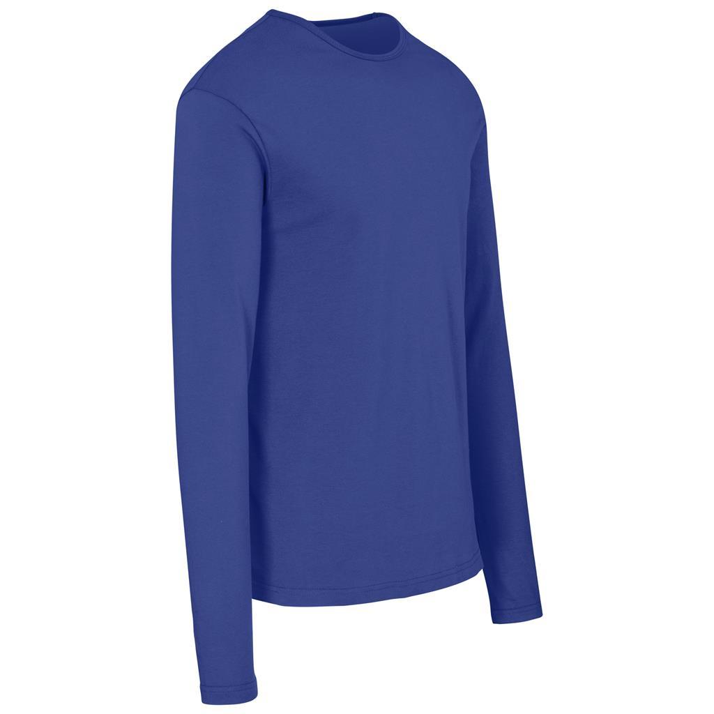 Mens Long Sleeve Portland T-Shirt - Royal Blue — view 2