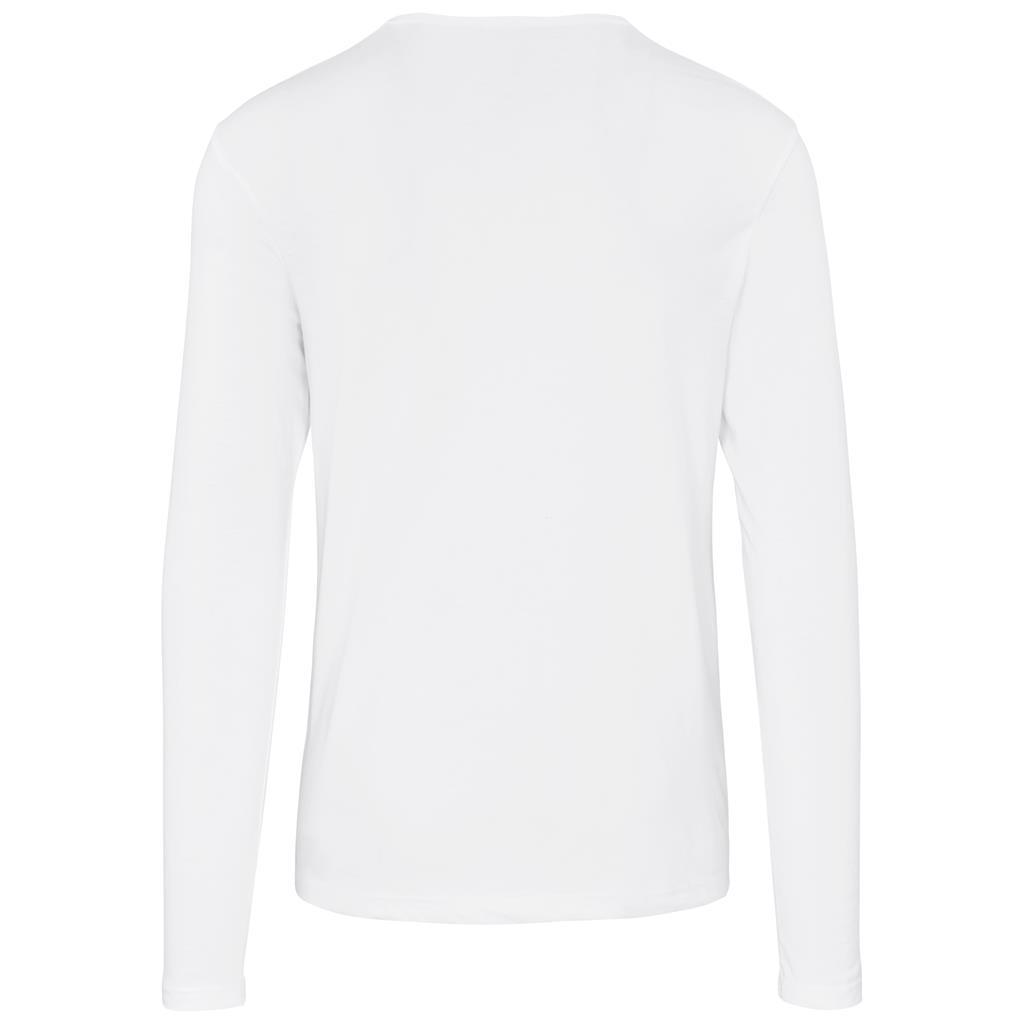 Mens Long Sleeve Portland T-Shirt - White — view 2