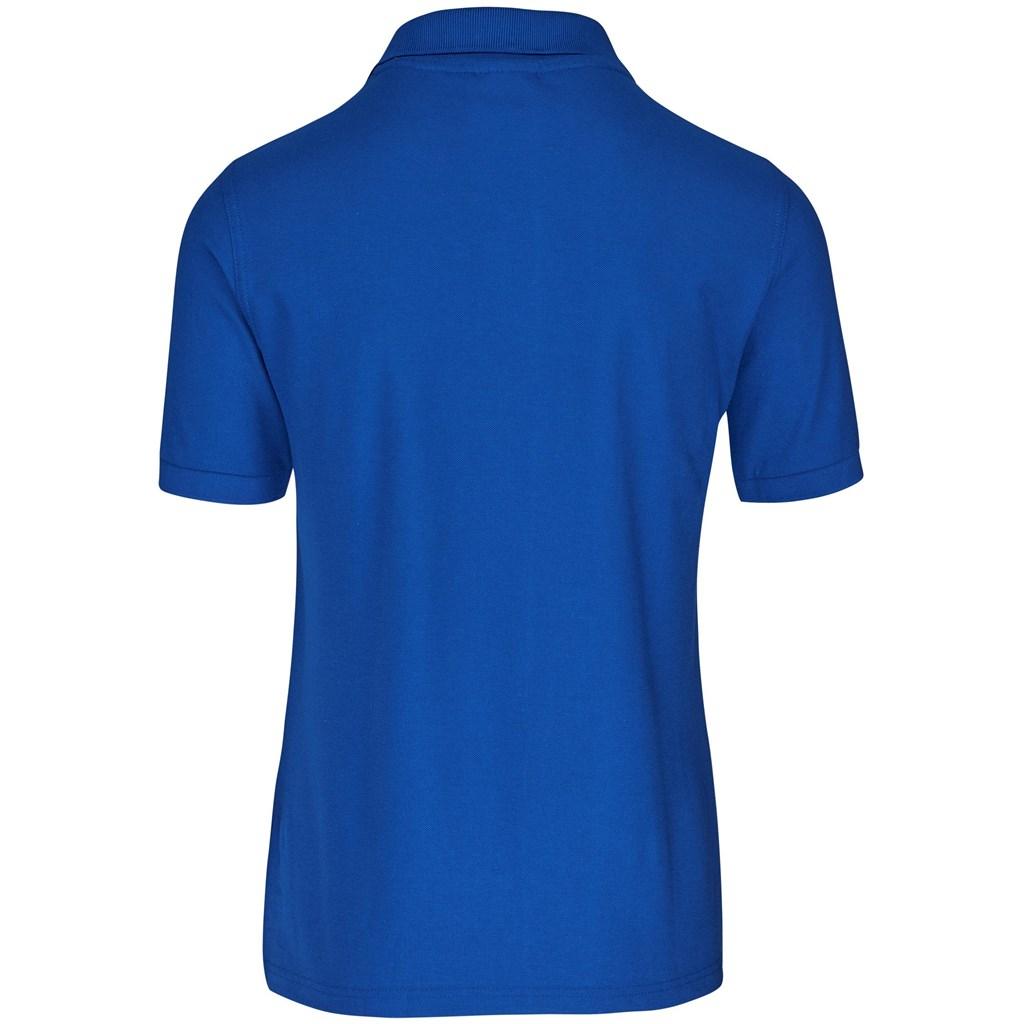 Mens Boston Golf Shirt - Blue — view 3