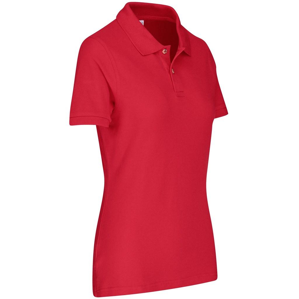 Ladies Boston Golf Shirt - Red — view 2