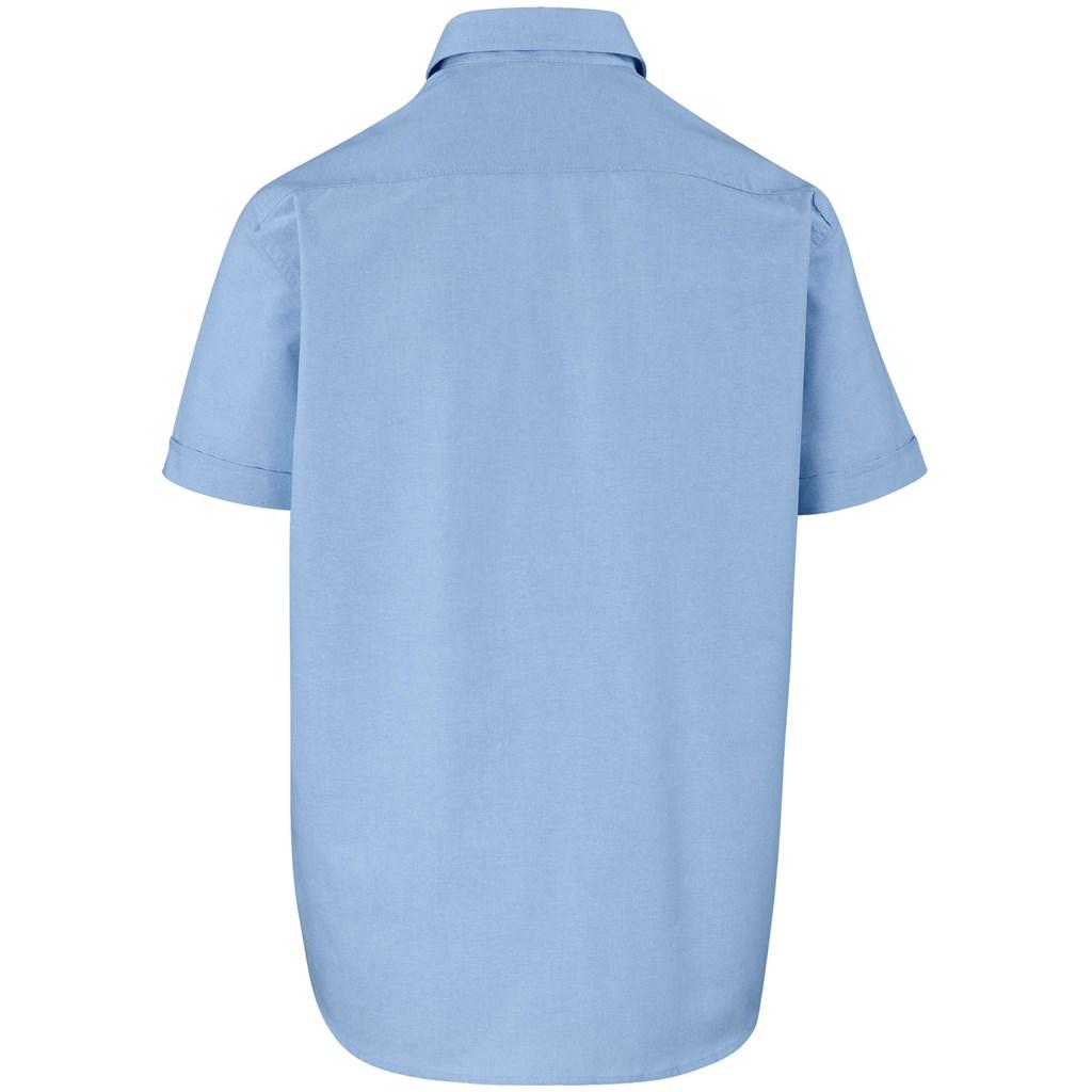 Mens Short Sleeve Aspen Shirt - Blue — view 3
