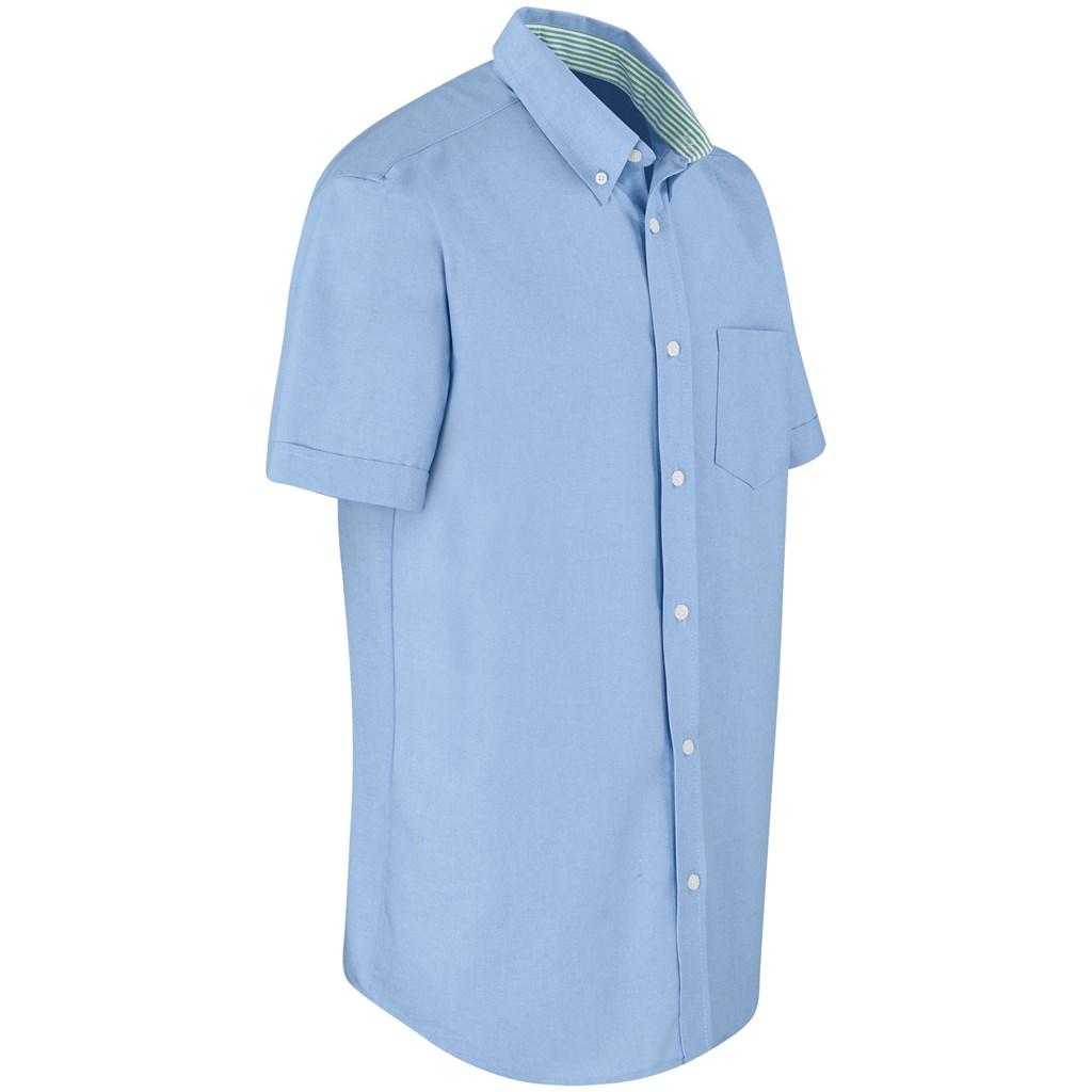 Mens Short Sleeve Aspen Shirt - Blue — view 4