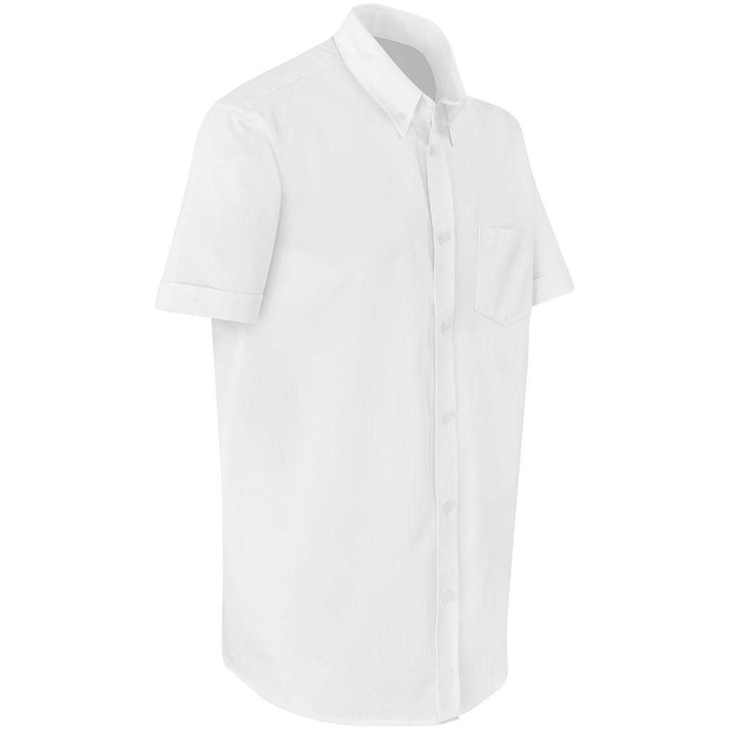 Mens Short Sleeve Aspen Shirt - White — view 3