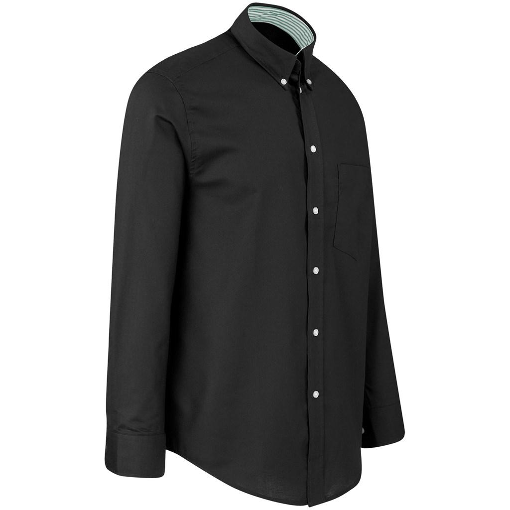 Mens Long Sleeve Aspen Shirt - Black — view 3