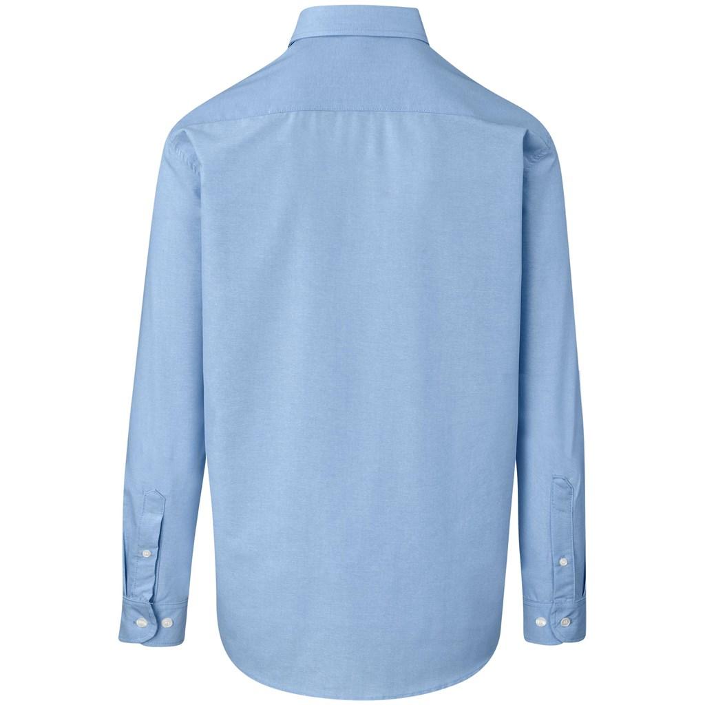 Mens Long Sleeve Aspen Shirt - Blue — view 4