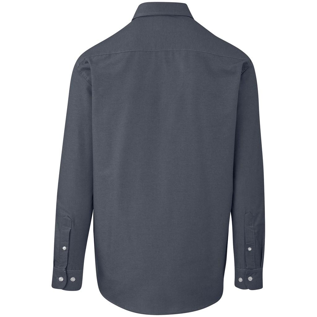 Mens Long Sleeve Aspen Shirt - Grey — view 2