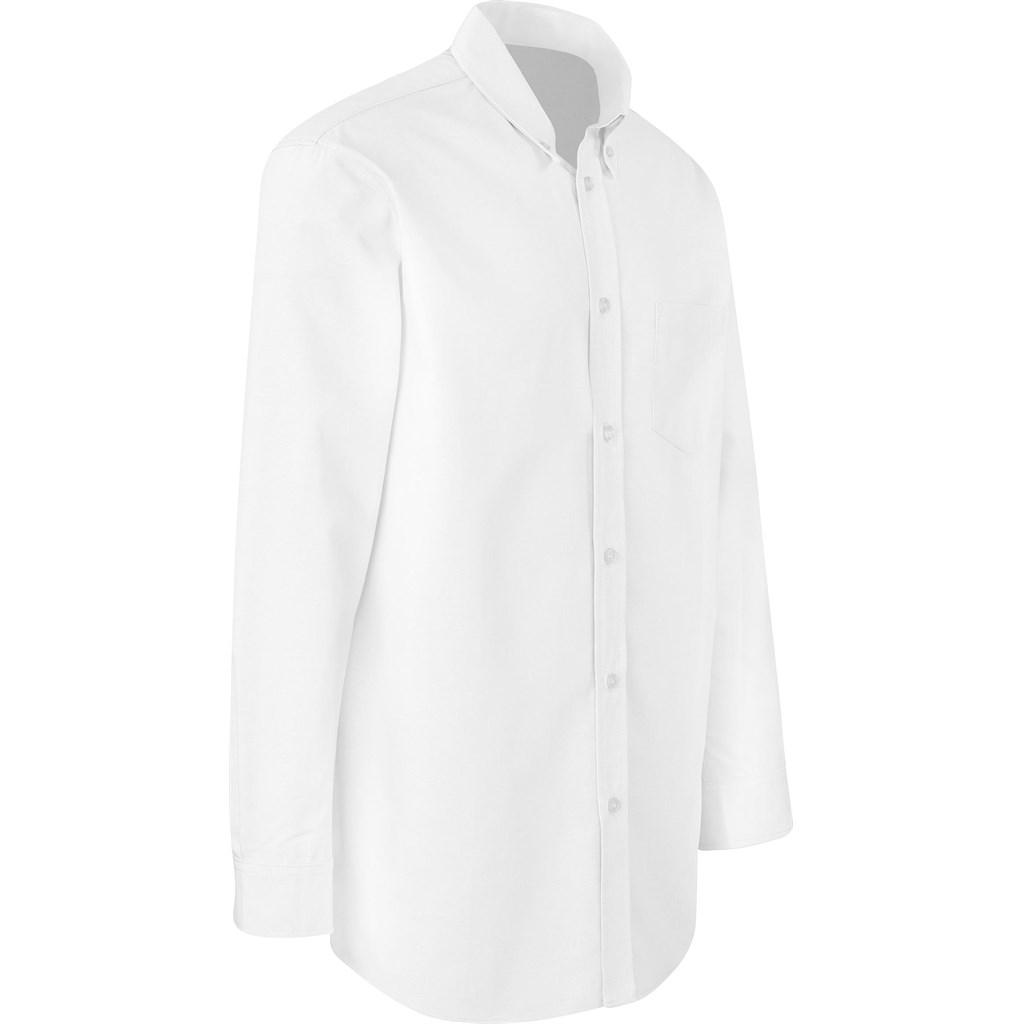 Mens Long Sleeve Aspen Shirt - White — view 3