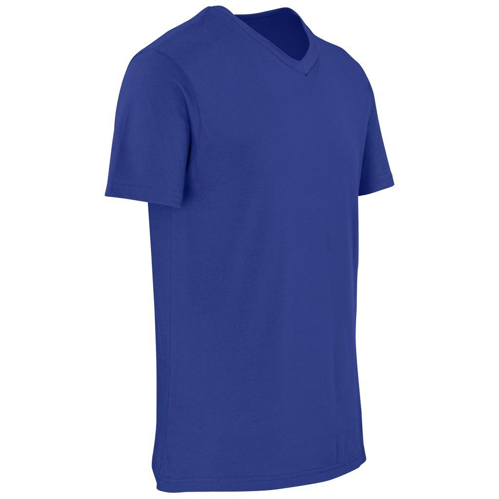 Mens Super Club 165 V-Neck T-Shirt - Royal Blue — view 3