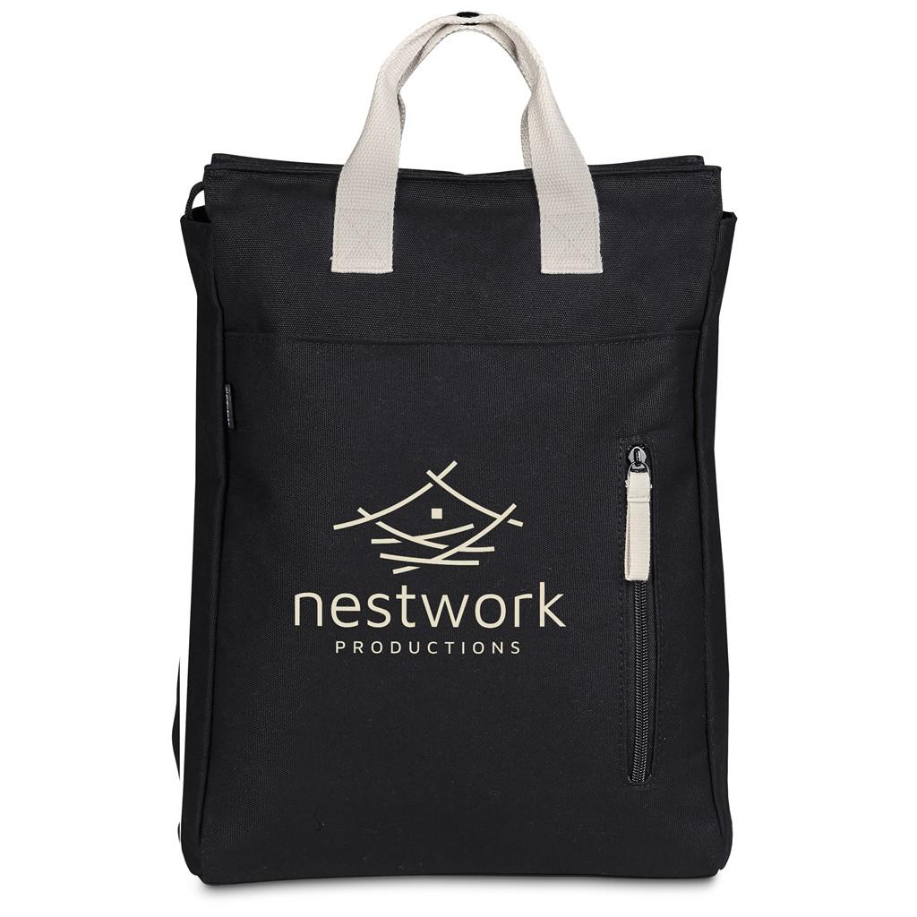 Serendipio Cityline Cotton Canvas Laptop Backpack — view 16