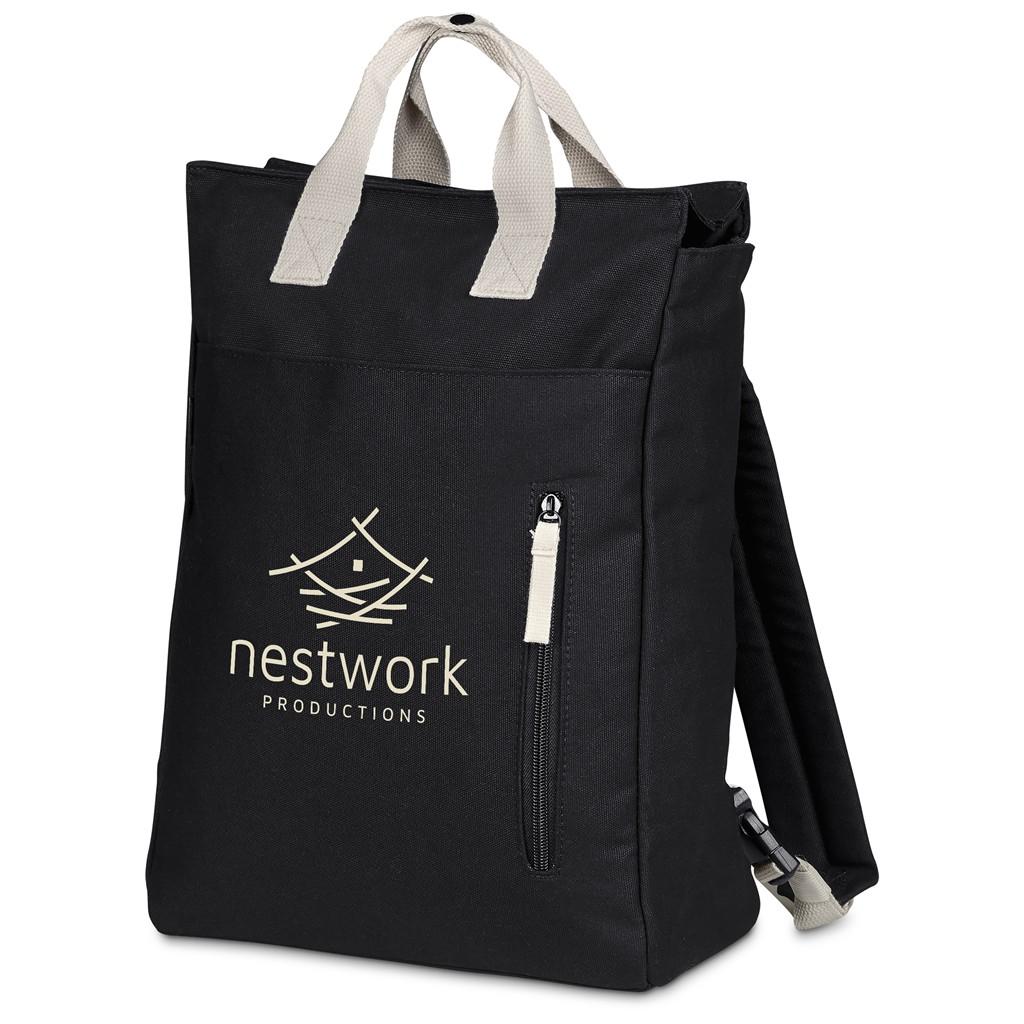 Serendipio Cityline Cotton Canvas Laptop Backpack — view 15