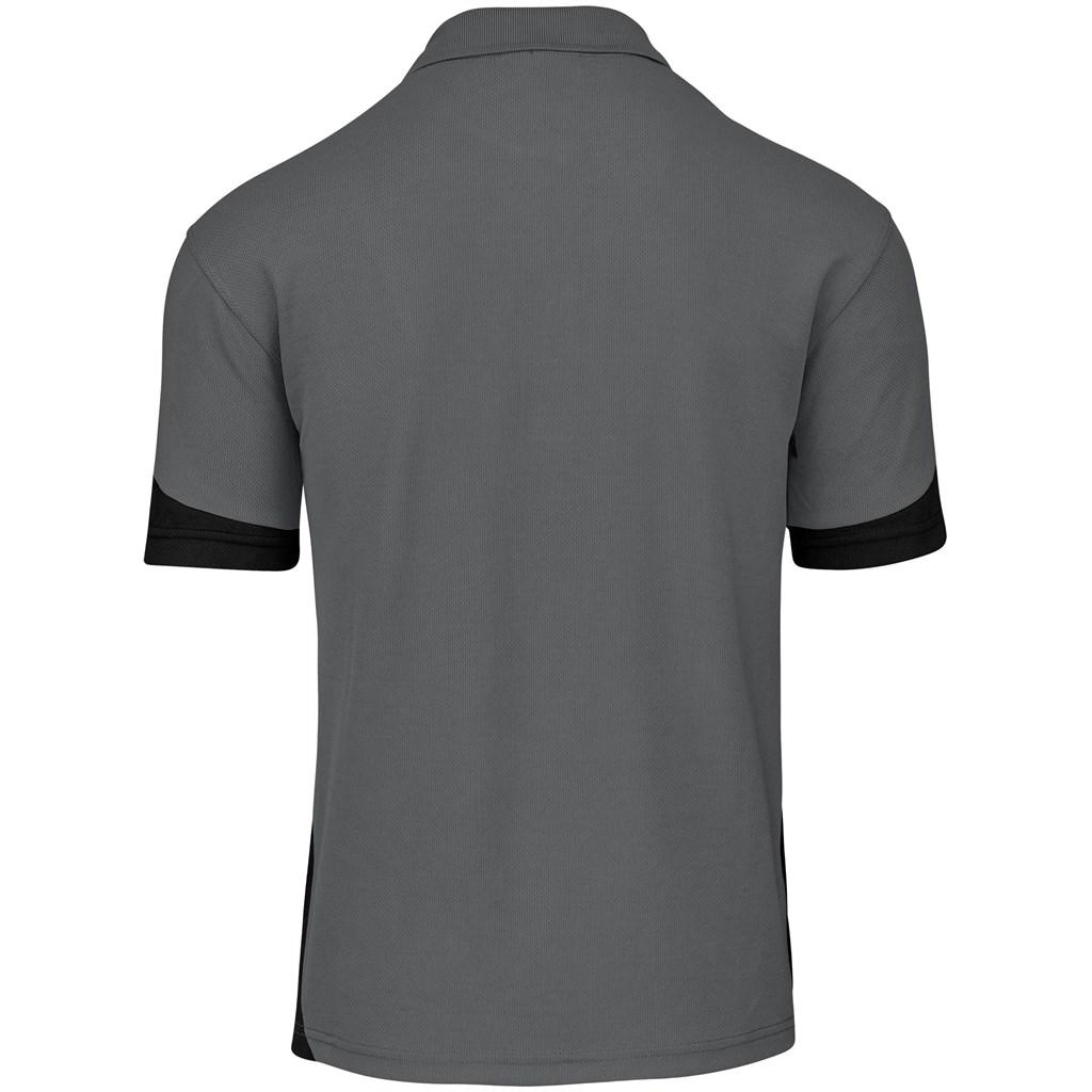 Mens Talon Golf Shirt - Grey — view 3