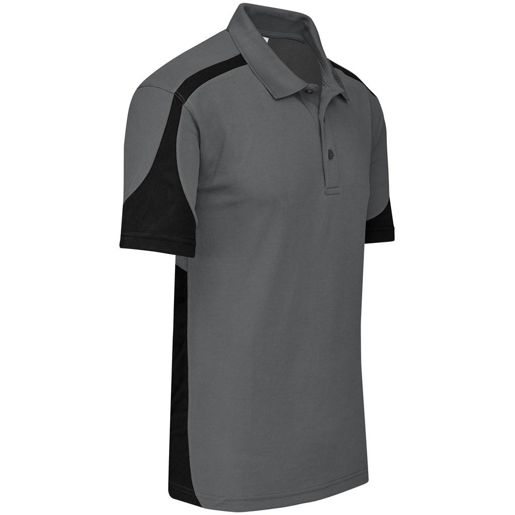 Mens Talon Golf Shirt - Grey — view 2