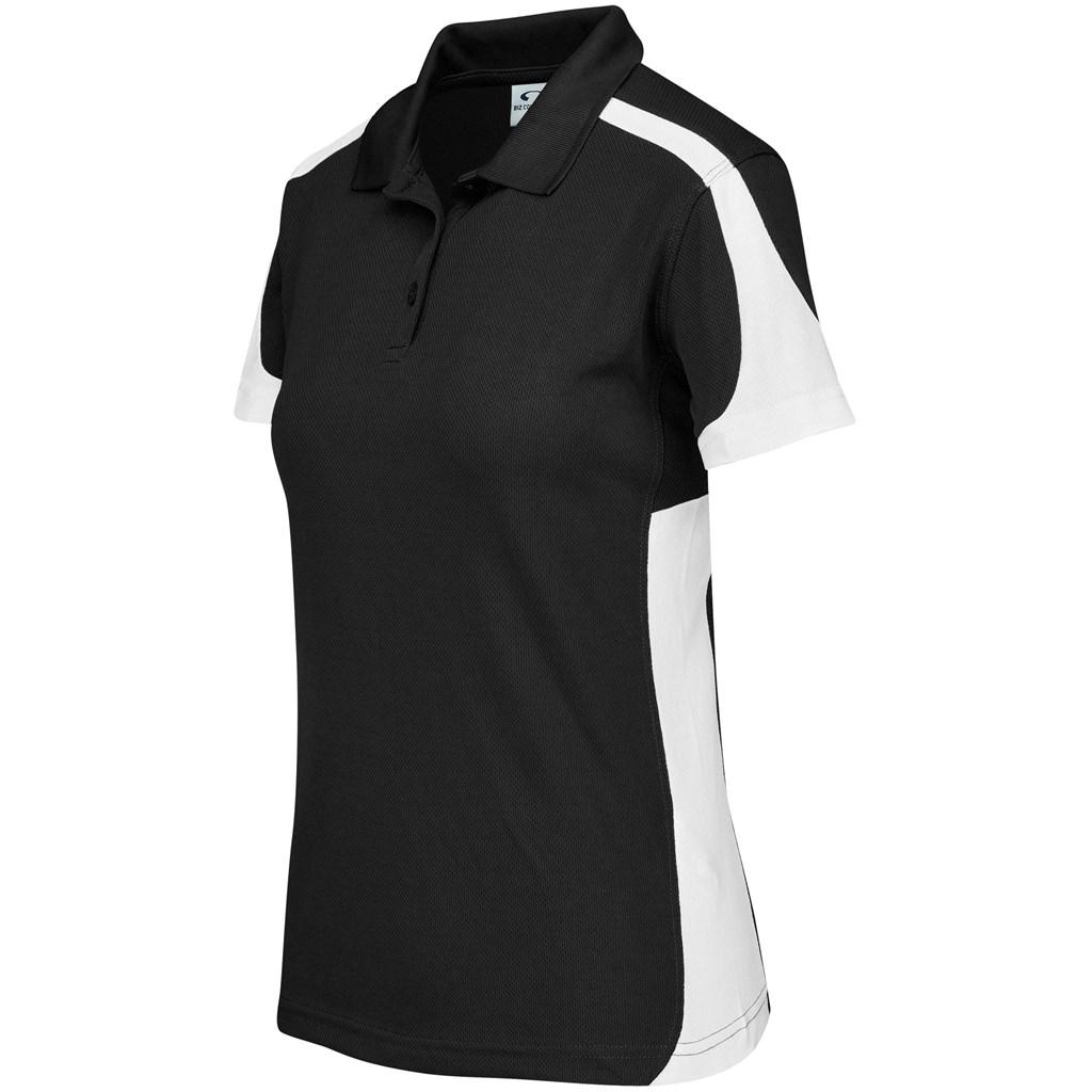 Ladies Talon Golf Shirt - Black — view 3