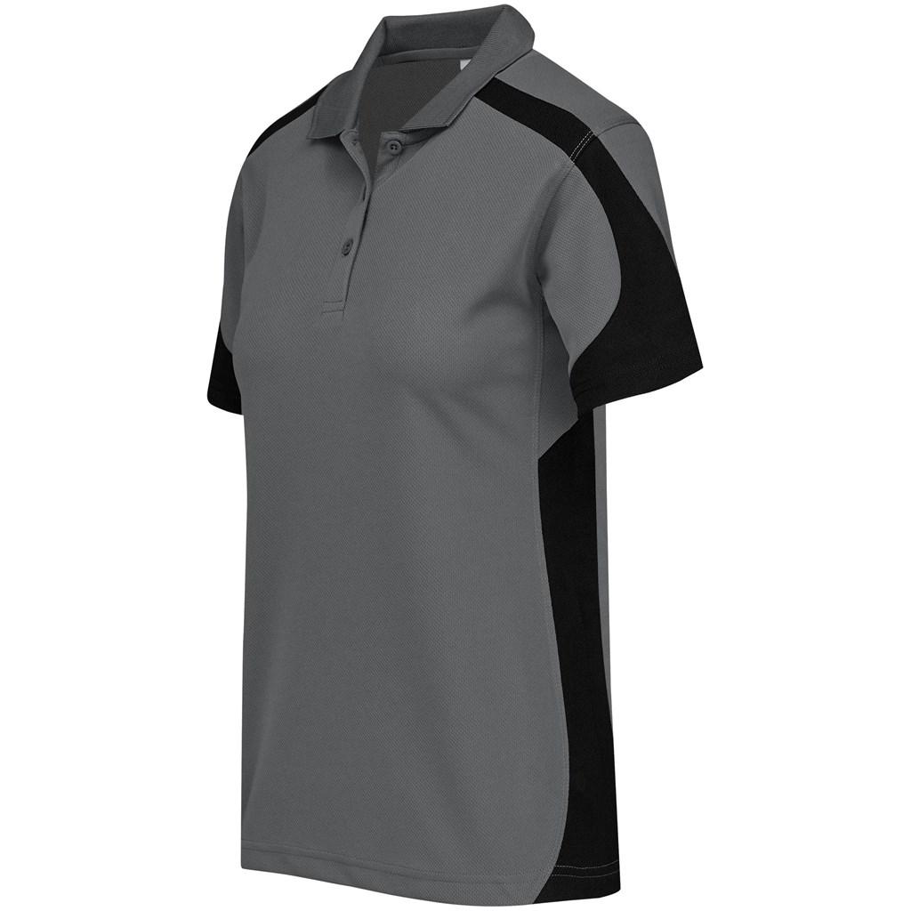 Ladies Talon Golf Shirt - Grey — view 2