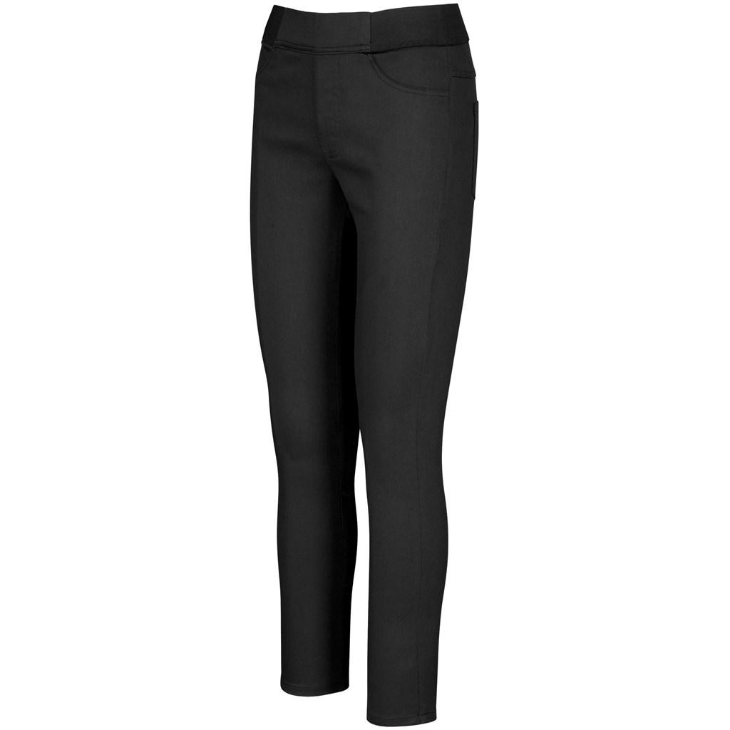 Ladies Sasha Stretch Pants - Black — view 2