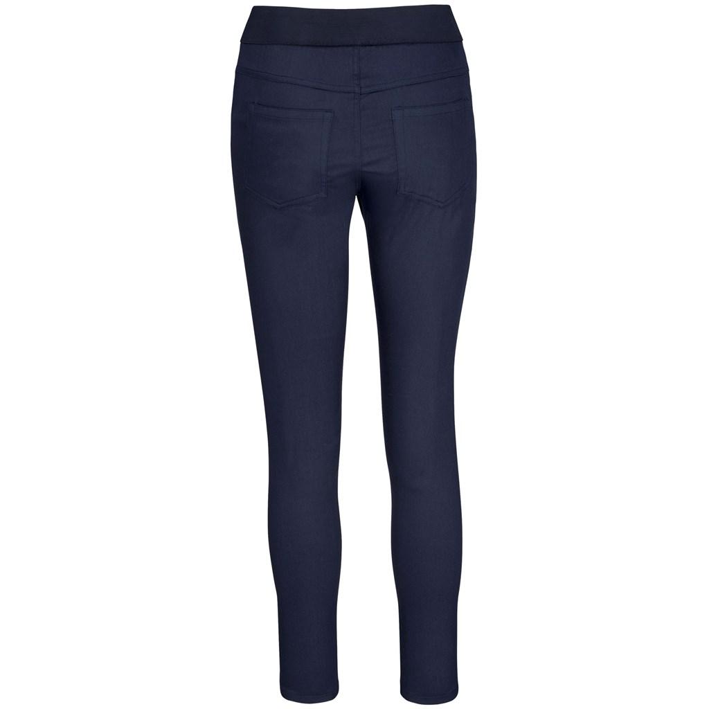 Ladies Sasha Stretch Pants - Navy — view 4