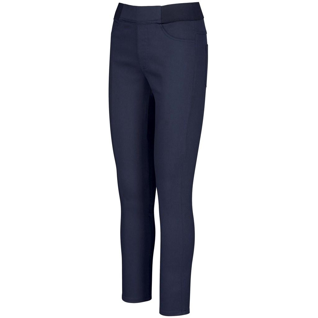 Ladies Sasha Stretch Pants - Navy — view 2