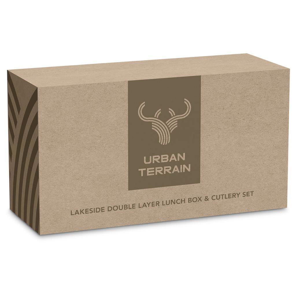 Urban Terrain Lakeside Double Layer Lunch Box & Cutlery Set — view 4