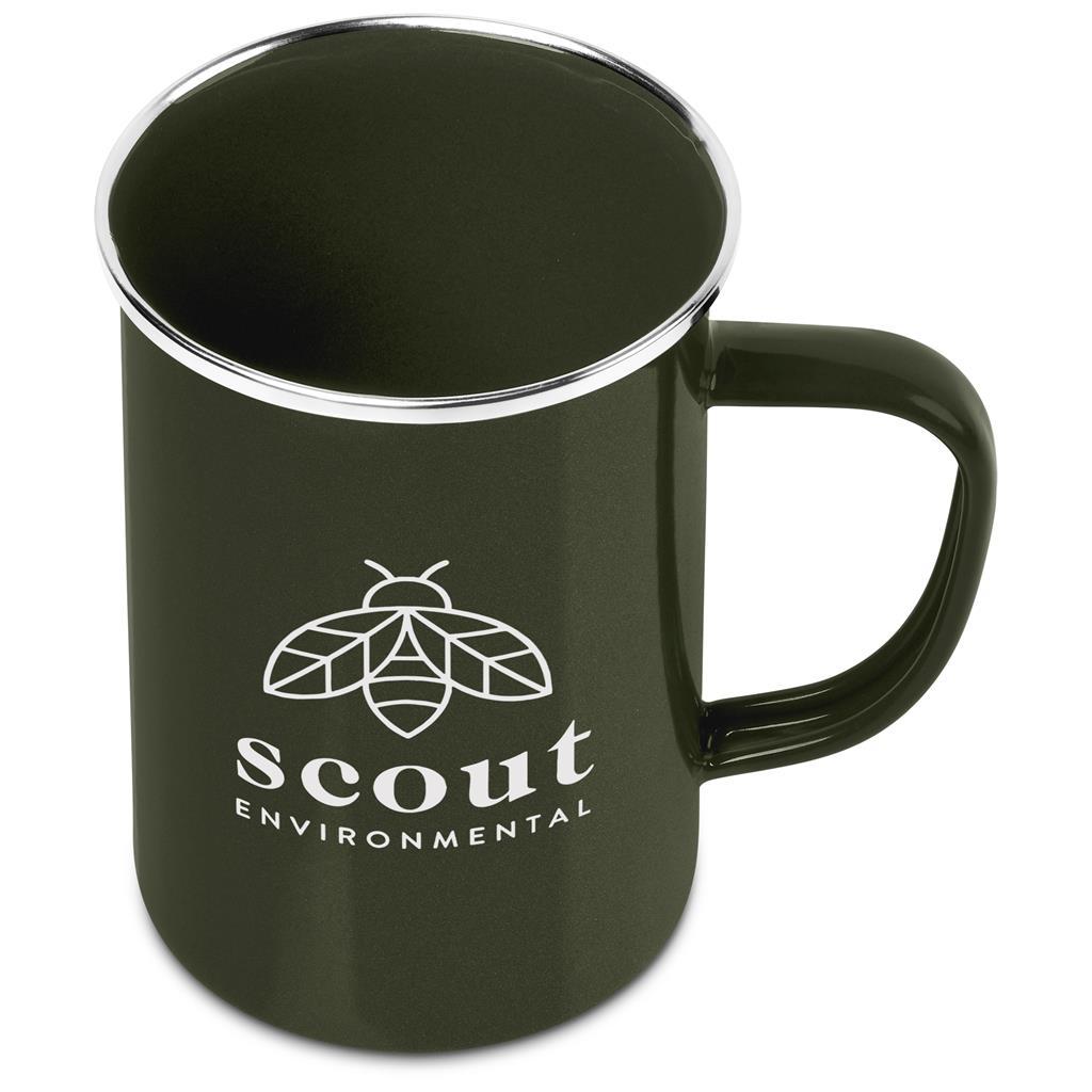 Andy Cartwright Satara Enamel Coffee Mug – 600ml - Olive — view 4