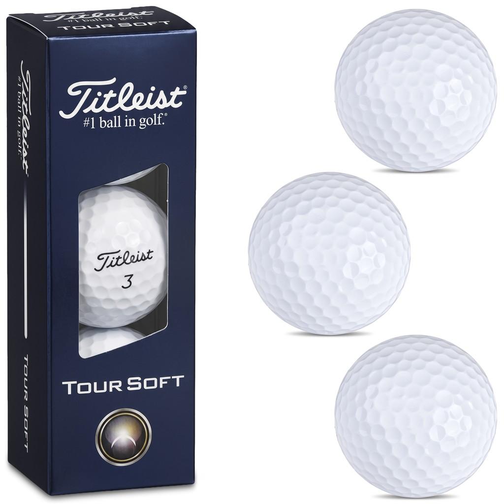 Titleist Tour Soft Golf Balls (Sleeve of 3), view 2