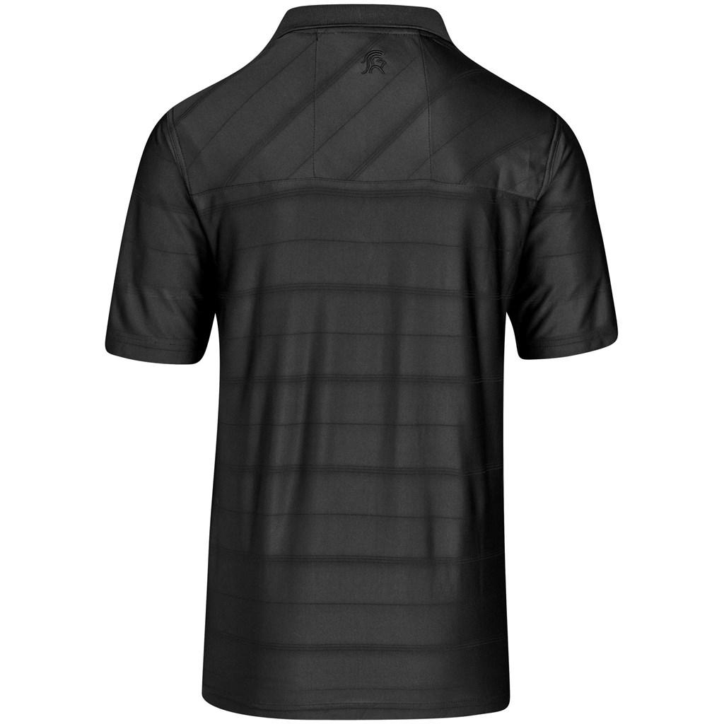 Mens Admiral Golf Shirt - Black — view 3