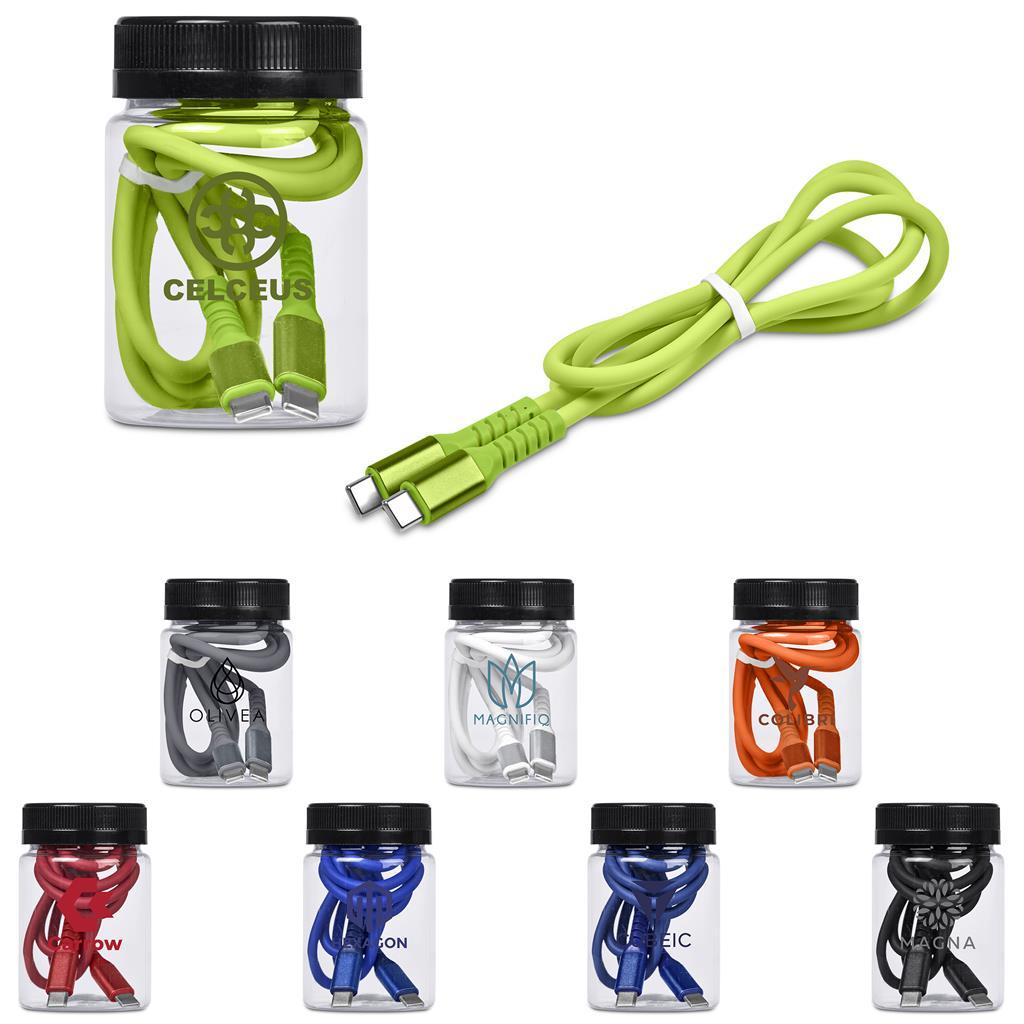 Altitude Barlitt Fast Charge Type-C to Type-C Charging Cable Cable in Jar