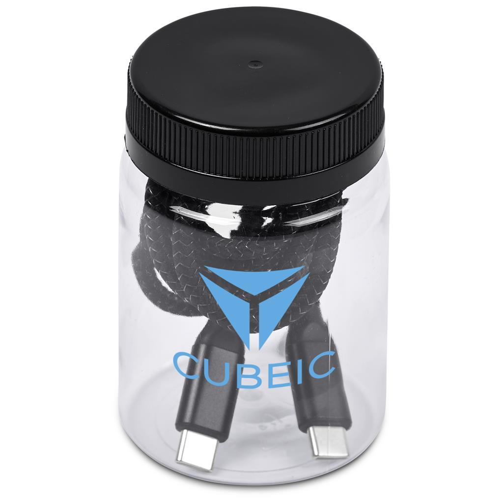 Altitude Nitty Fast Charge Type-C to Type-C Charging Cable in Jar — view 6