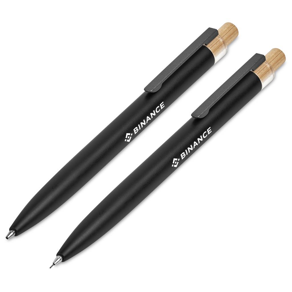 Okiyo Mimotu Ball Pen & Pencil Set - Black — view 10