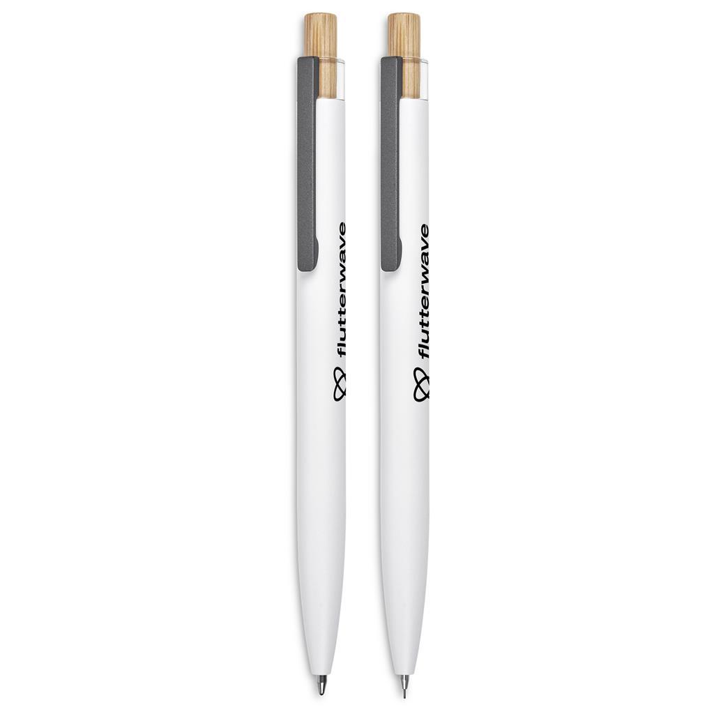Okiyo Mimotu Ball Pen & Pencil Set - Solid White — view 9