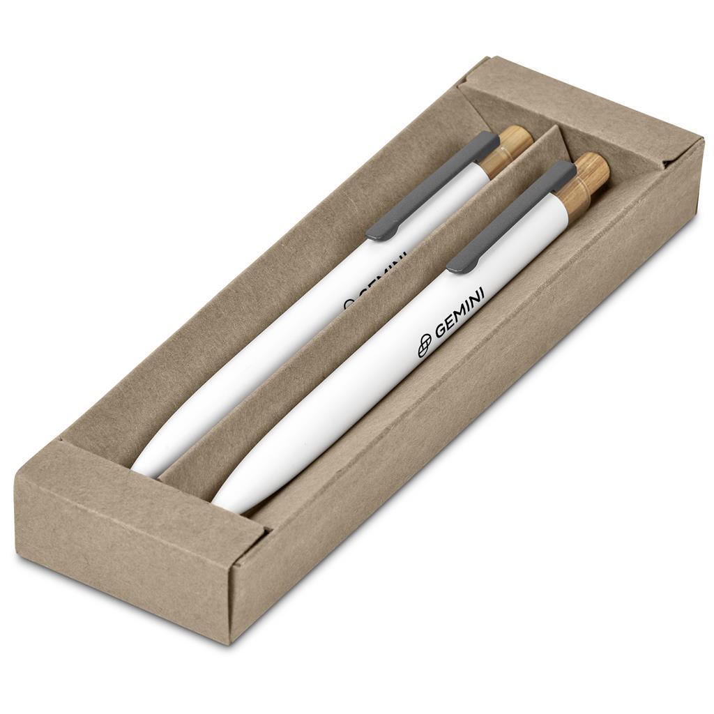 Okiyo Mimotu Ball Pen & Pencil Set - Solid White — view 12