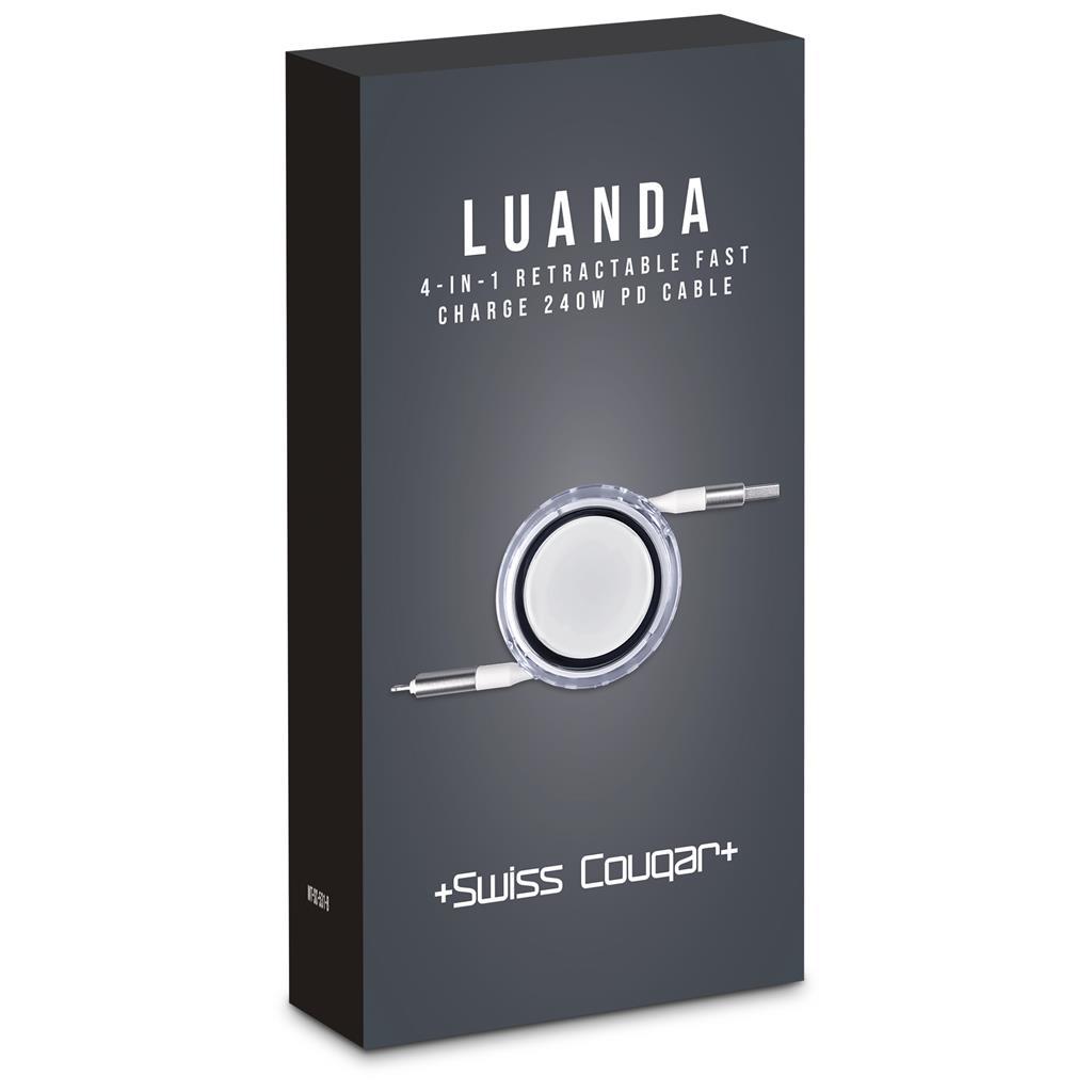 Swiss Cougar Luanda 4-in-1 Retractable Fast Charge 240W PD Cable — view 12