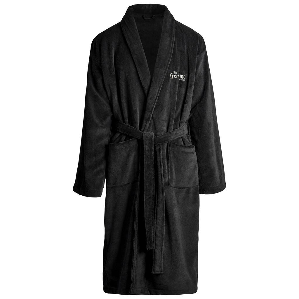 Serendipio Langham Mens Coral Fleece Bathrobe — view 12