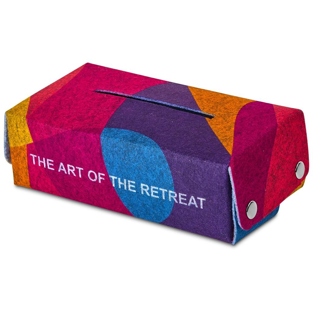 Hoppla Revive RPET Felt Tissue Box Cover — view 4