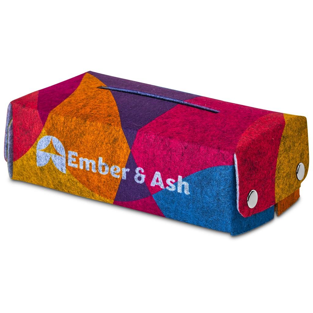 Hoppla Revive RPET Felt Tissue Box Cover — view 6