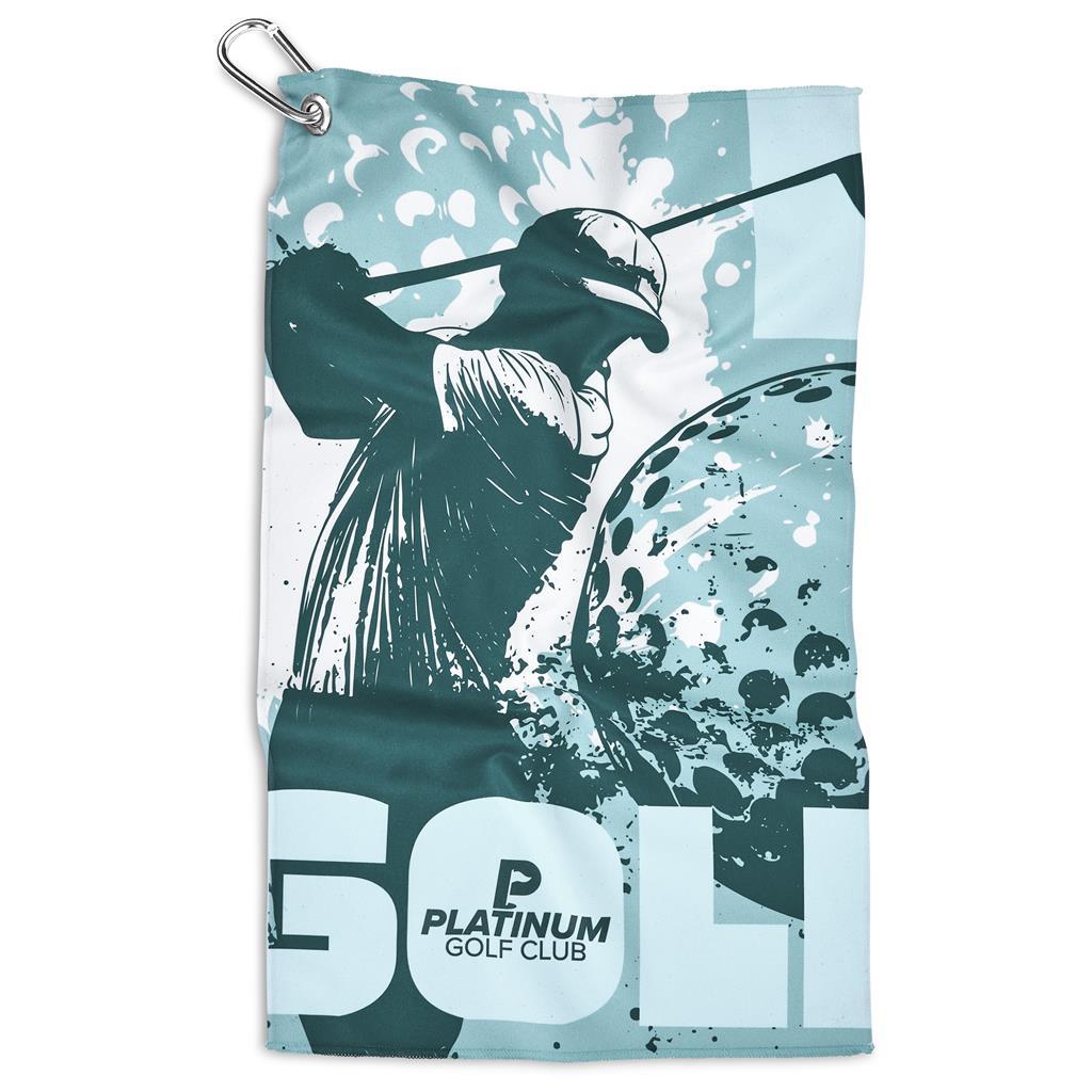 Pre-Printed Sample Hoppla Clubhouse Golf Towel - Single Sided  Branding — view 2