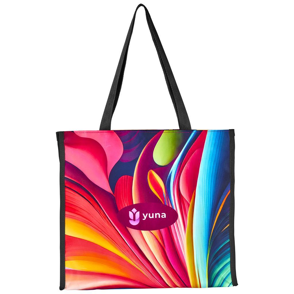 Pre-Printed Sample Hoppla Iceland Large Polyester Tote Cooler Bag — view 6