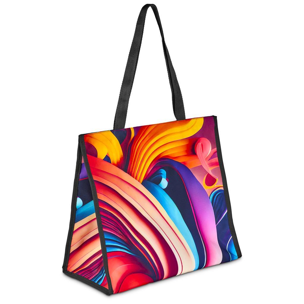 Pre-Printed Sample Hoppla Iceland Large Polyester Tote Cooler Bag — view 5