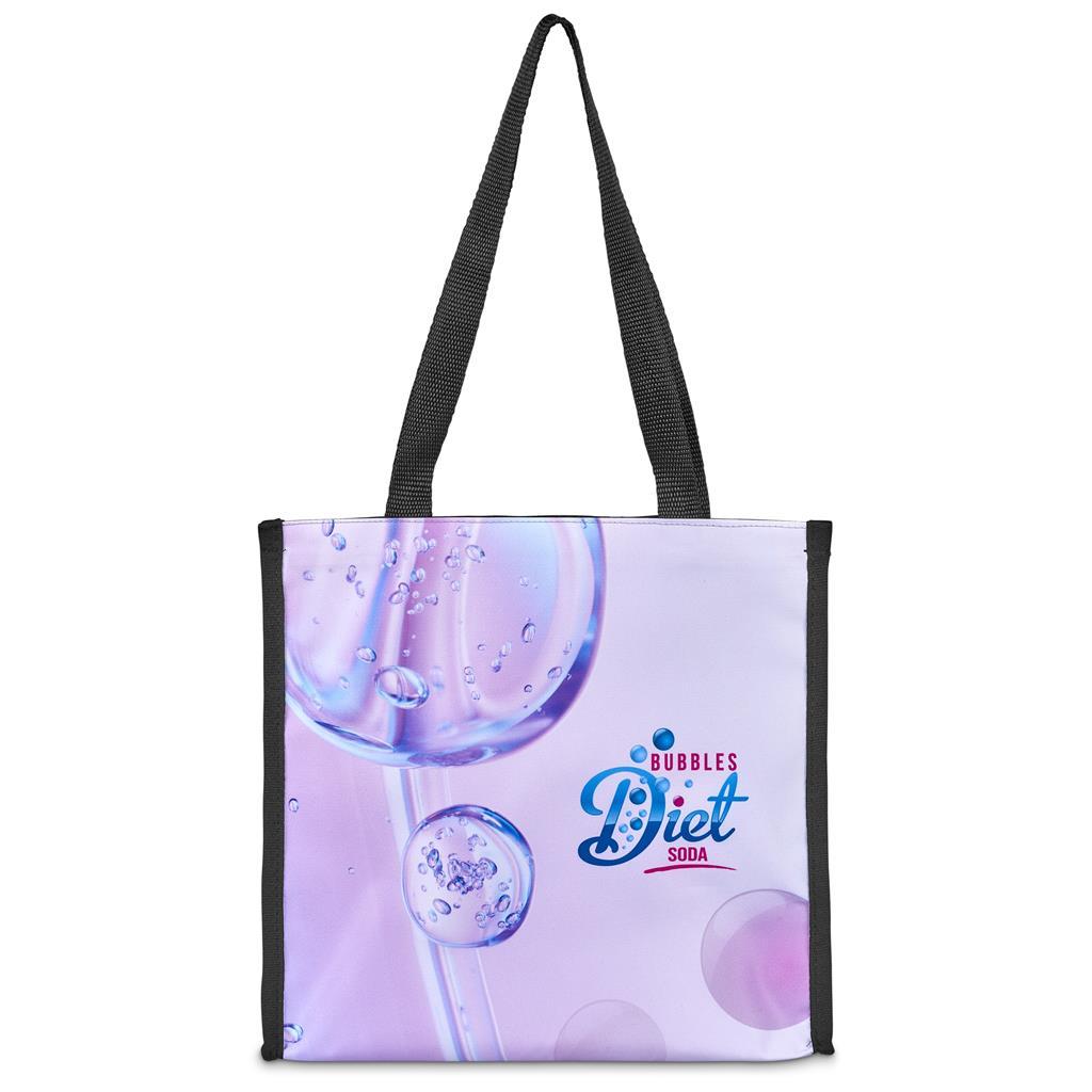 Pre-Printed Sample Hoppla Novaya Small Polyester Tote Cooler Bag — view 2