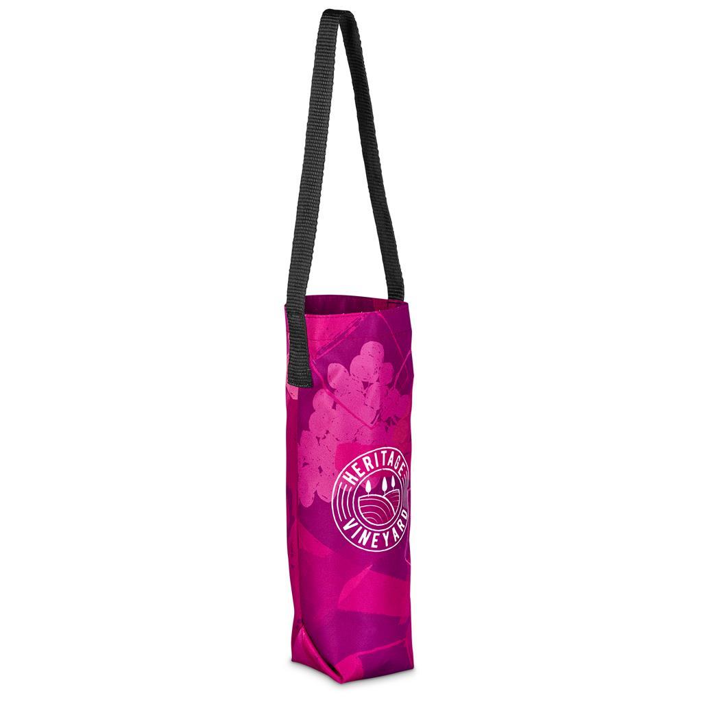 Pre-Printed Sample Hoppla Cellaro Polyester Wine Bottle Gift Bag