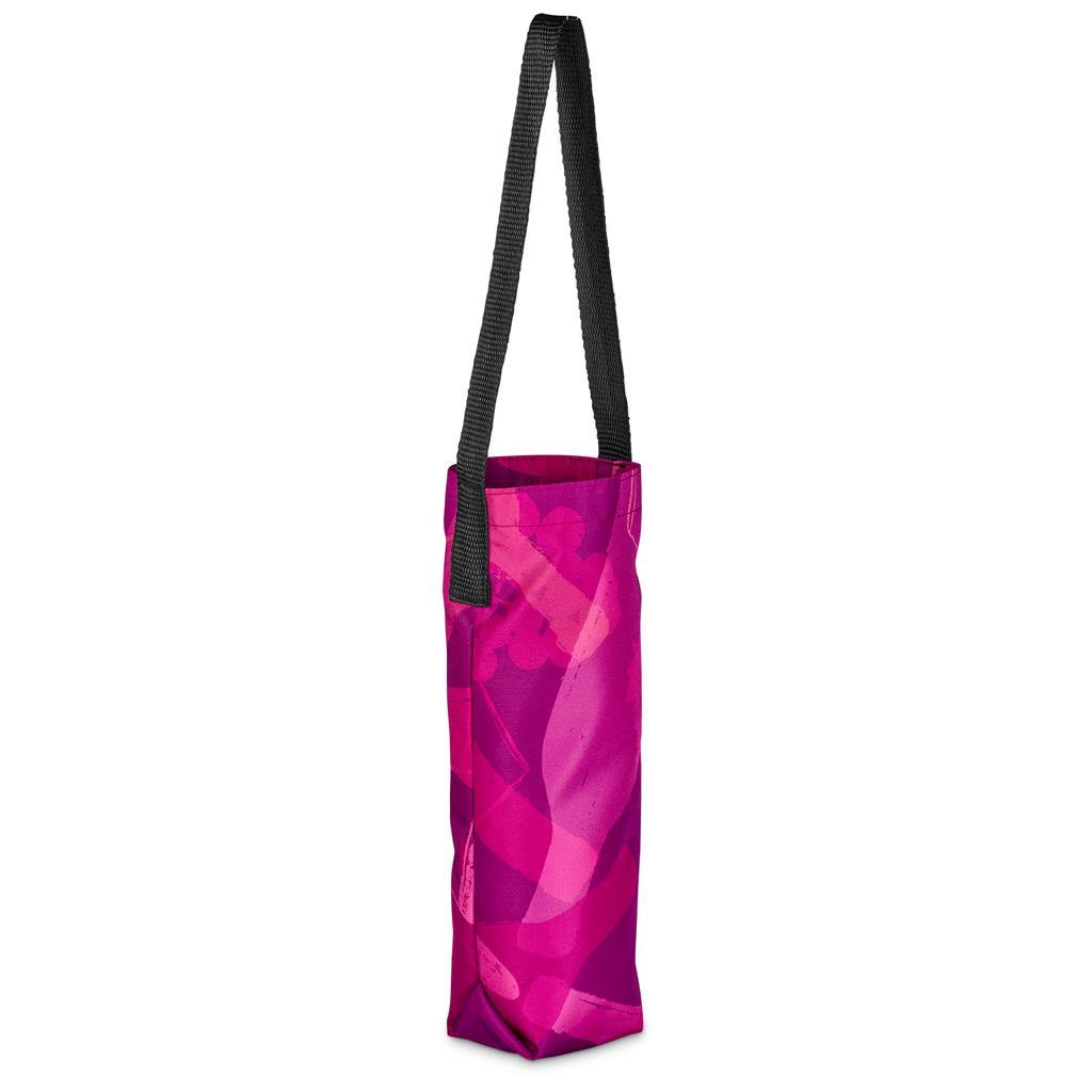 Pre-Printed Sample Hoppla Cellaro Polyester Wine Bottle Gift Bag — view 3