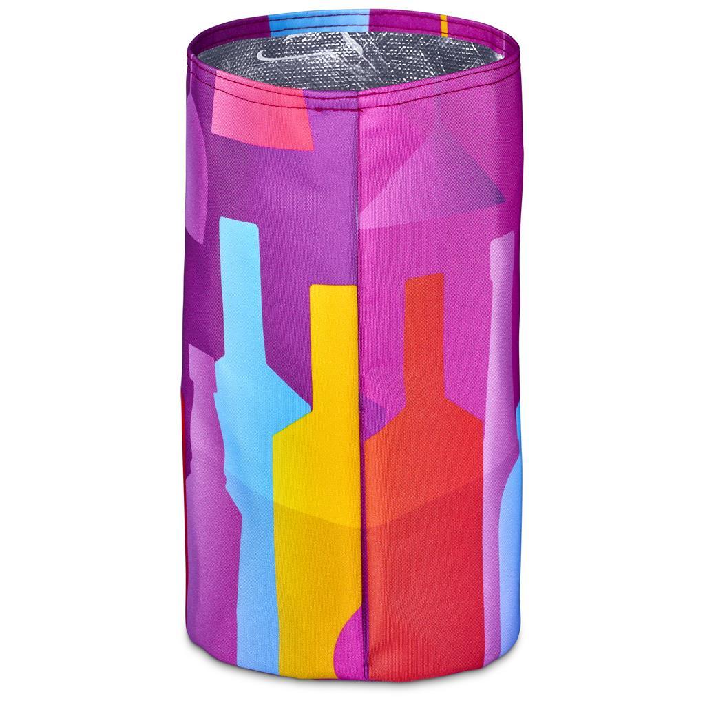 Pre-Printed Sample Hoppla Vinelle Polyester Collapsible Ice Bucket — view 2