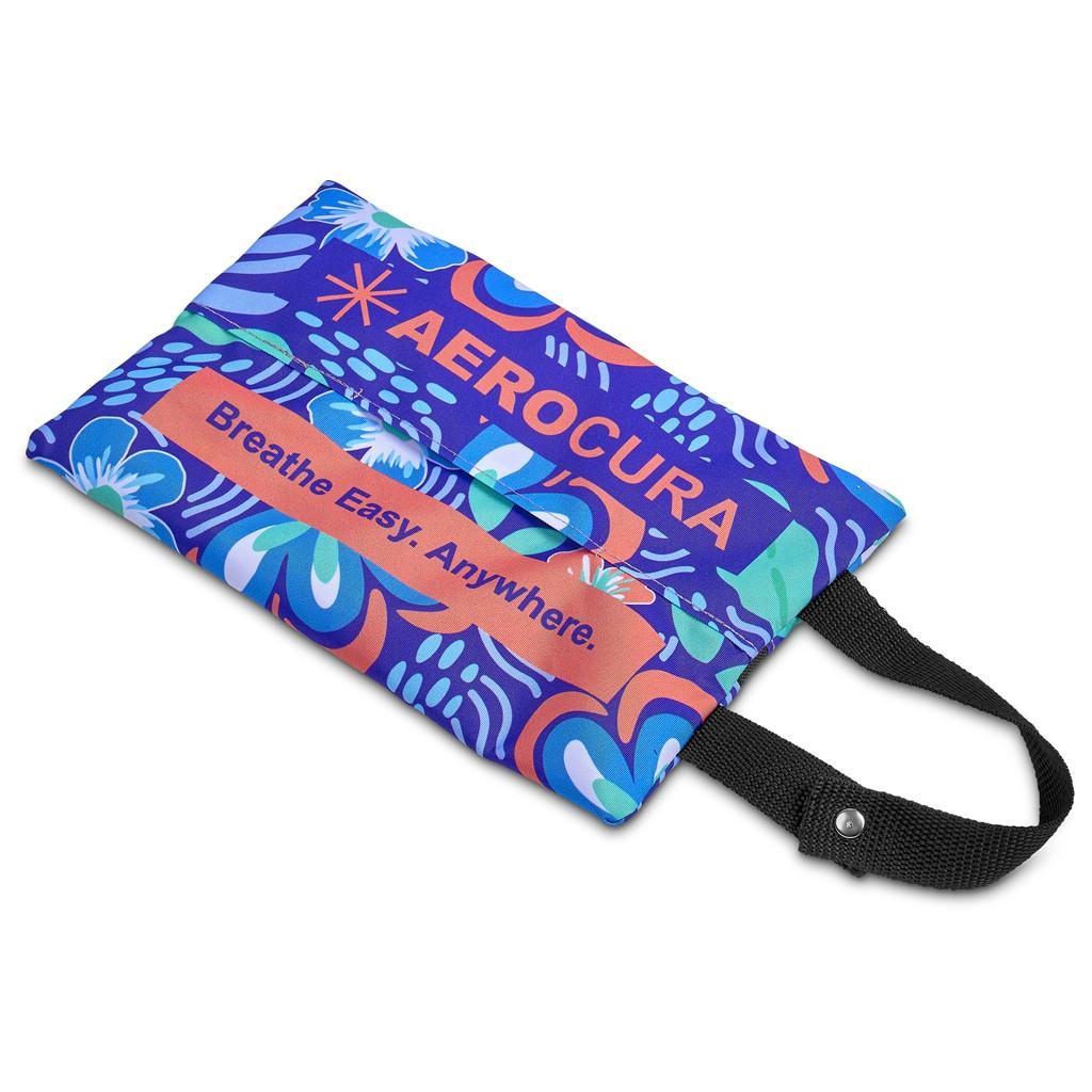 Pre-Printed Sample Hoppla Hanki Polyester Travel Tissue Pouch — view 6